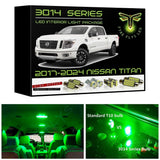2017-2024 Nissan Titan & Titan XD Super Bright LED interior light kit 3014 Series