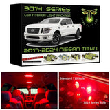 2017-2024 Nissan Titan & Titan XD Super Bright LED interior light kit 3014 Series