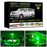 2011-2021 Nissan NV Super Bright 3014 Series LED interior light kit