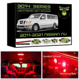 2011-2021 Nissan NV Super Bright 3014 Series LED interior light kit