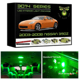 2003-2008 Nissan 350Z LED interior light kit Ultra Bright 3014 Series