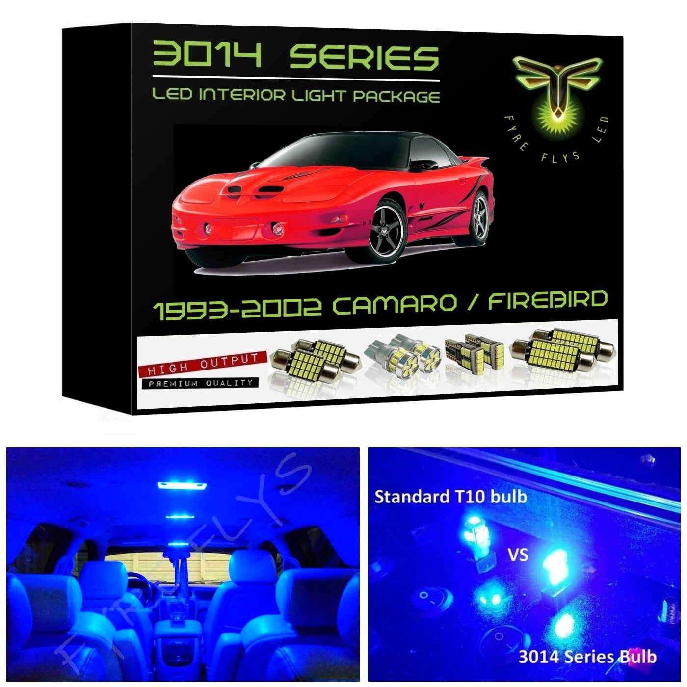 1993-2002 Camaro or Firebird Super Bright LED interior light kit 3014 Series