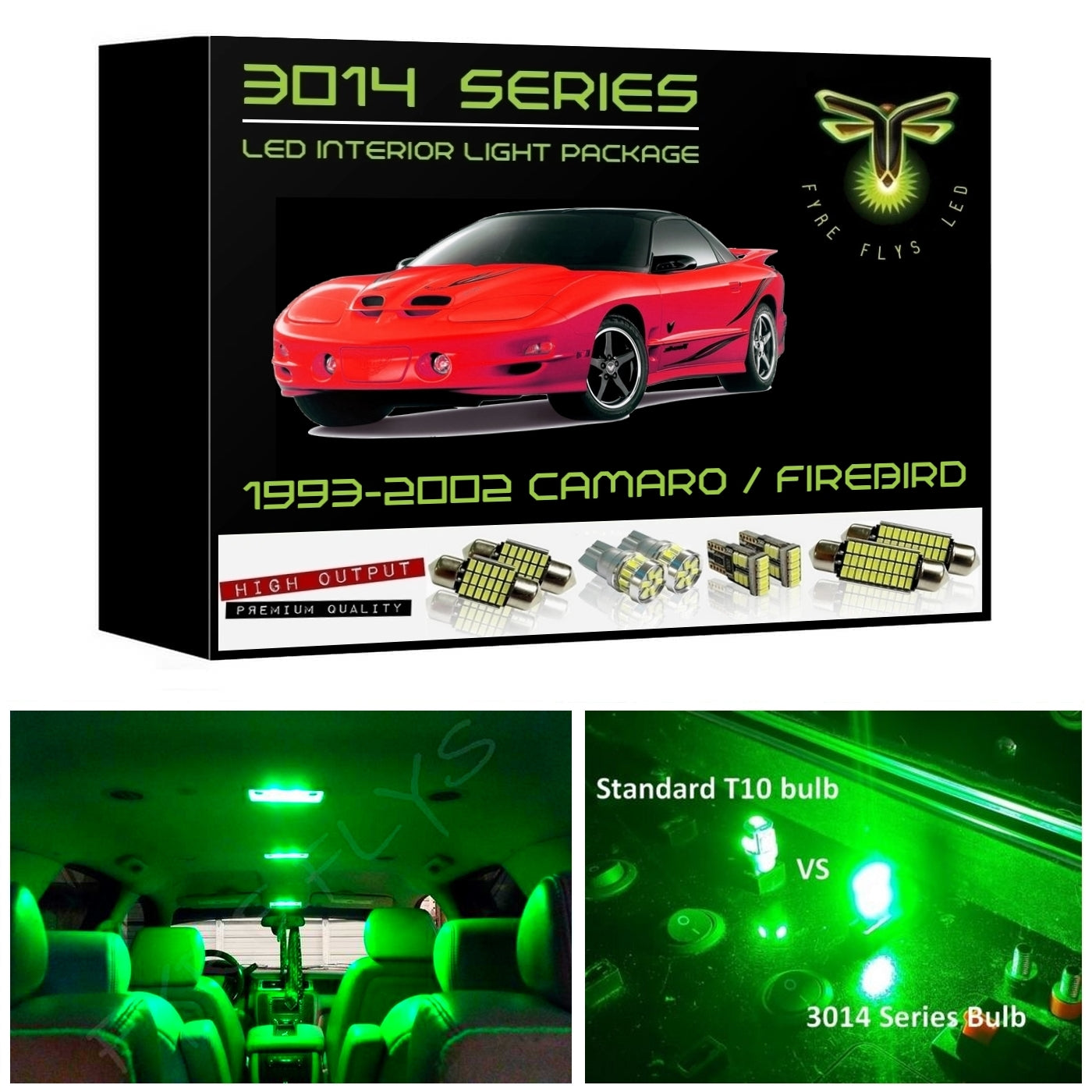 1993-2002 Camaro or Firebird Super Bright LED interior light kit 3014 Series