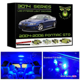2004-2006 Pontiac GTO Super Bright 3014 Series LED interior light kit