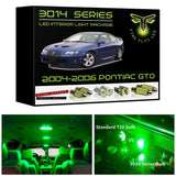 2004-2006 Pontiac GTO Super Bright 3014 Series LED interior light kit