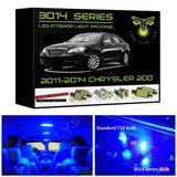 2011-2014 Chrysler 200 Super Bright 3014 Series LED interior light kit