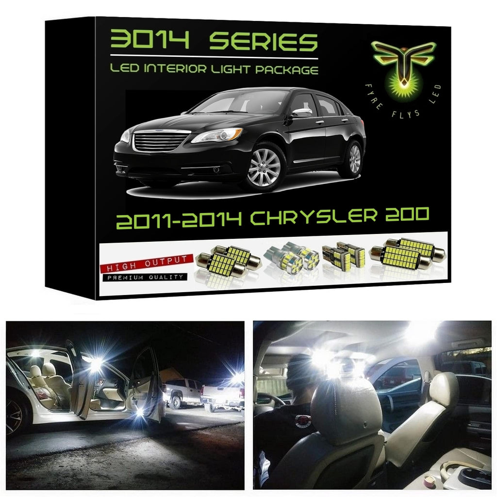 2011-2014 Chrysler 200 Super Bright 3014 Series LED interior light kit