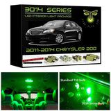 2011-2014 Chrysler 200 Super Bright 3014 Series LED interior light kit