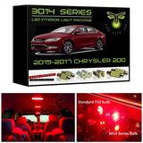 2015-2017 Chrysler 200 Super Bright 3014 Series LED interior light kit