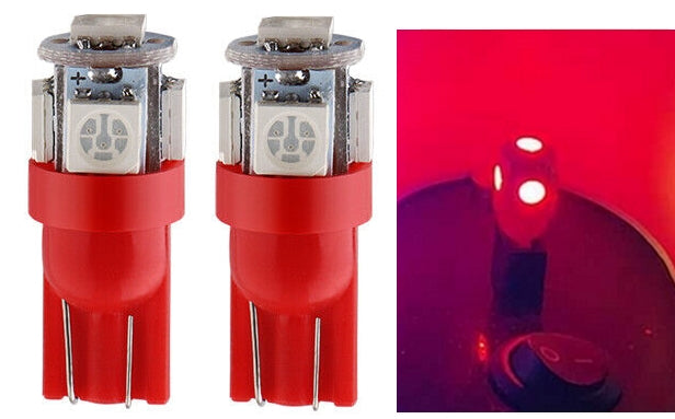 T10 194 168 2825 w5w bulbs - 5050 series 5 LED