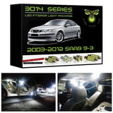 2003-2012 SAAB 9-3 Sedan or Wagon Ultra Bright 3014 Series LED interior light kit