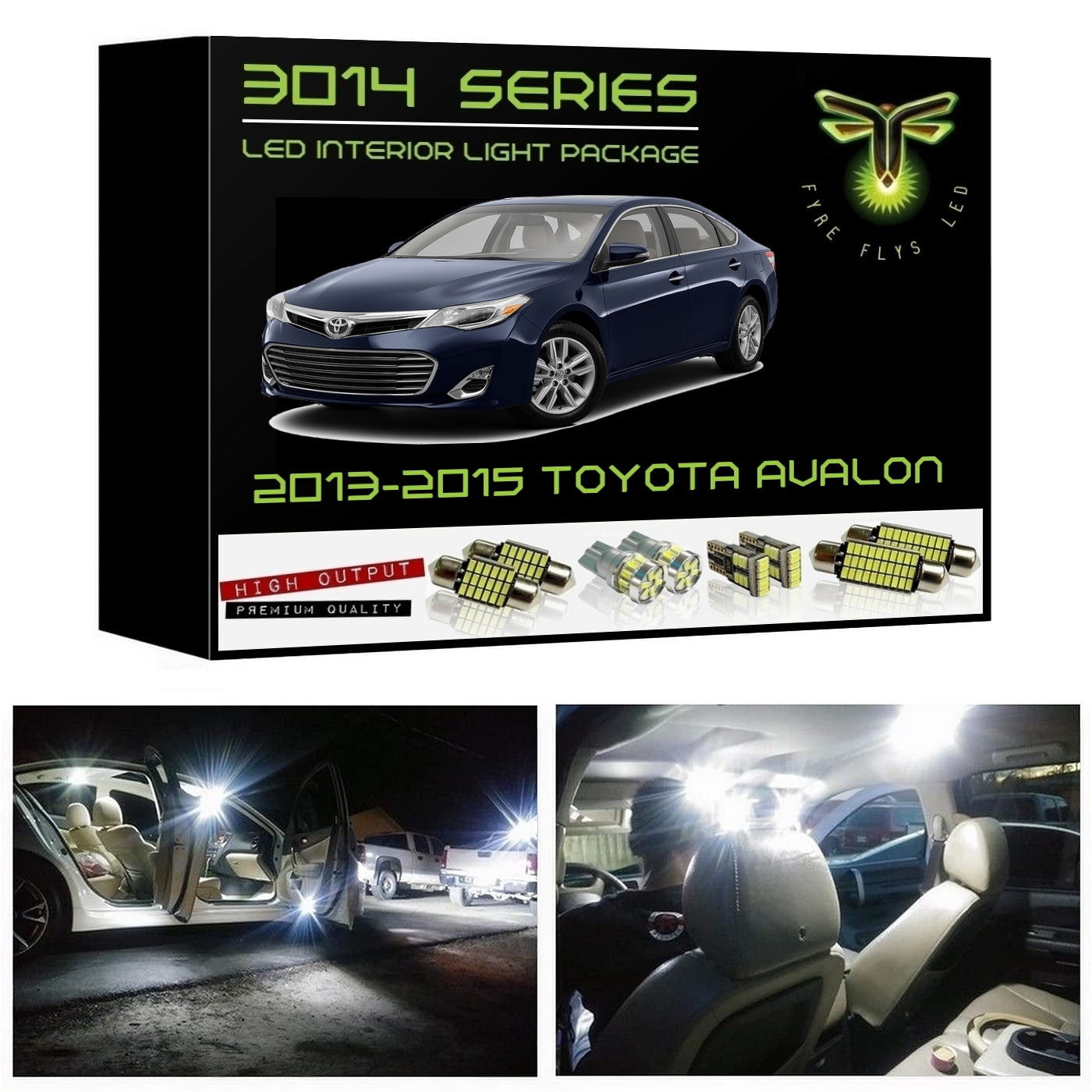 2013-2015 Toyota Avalon Super Bright LED interior light kit 3014 Series