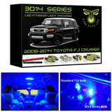 2007-2014 Toyota FJ Cruiser Super Bright 3014 Series LED interior light kit