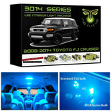 2007-2014 Toyota FJ Cruiser Super Bright 3014 Series LED interior light kit