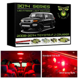 2007-2014 Toyota FJ Cruiser Super Bright 3014 Series LED interior light kit
