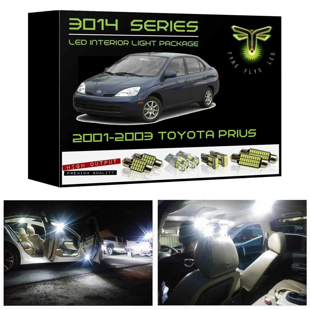 2001-2003 Toyota Prius Super Bright 3014 Series LED interior light kit