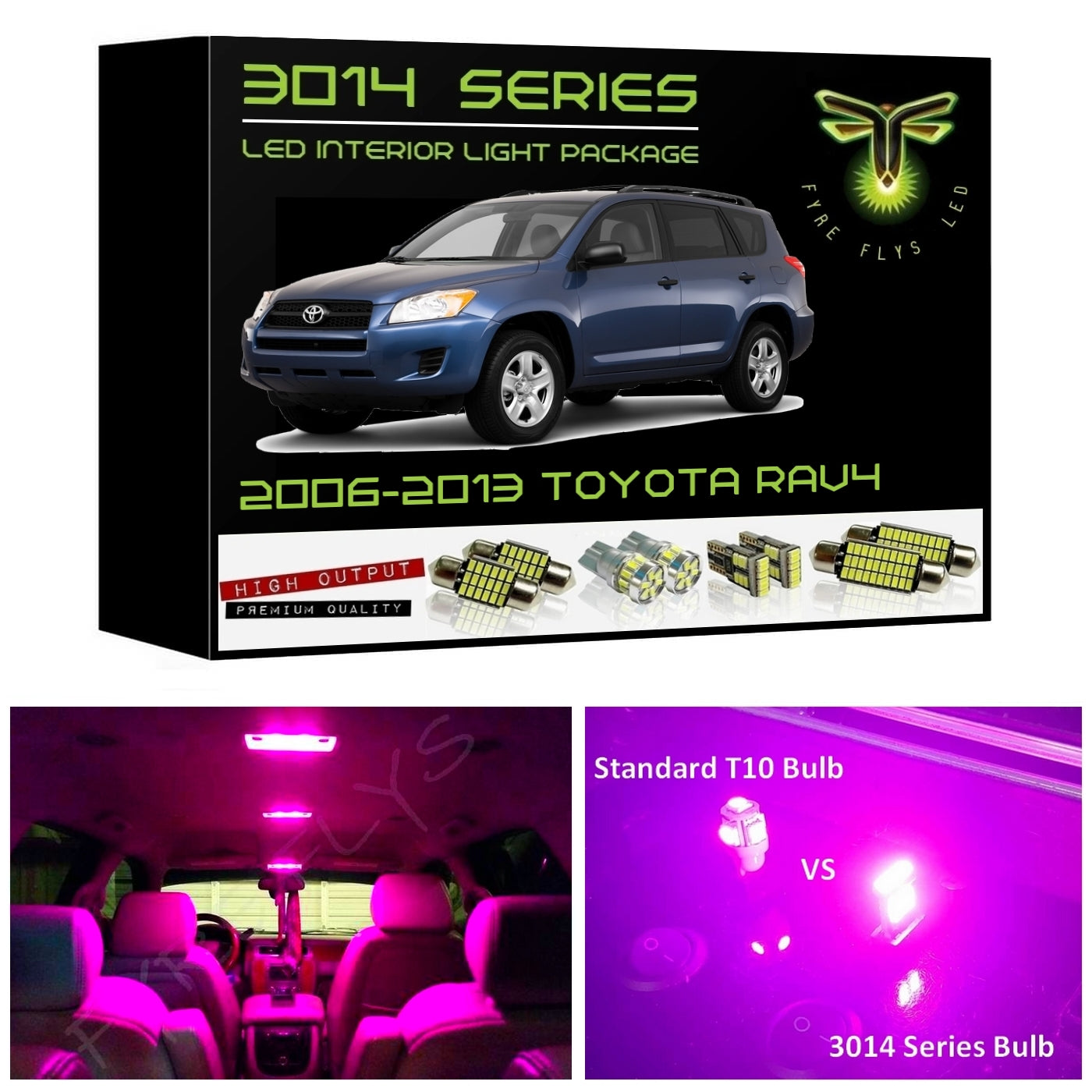 Complete LED interior light kit for 2006-2013 Toyota RAV4 – Fyre Flys