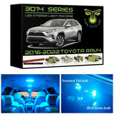 2016-2022 Toyota RAV4 Super Bright 3014 Series LED interior light kit