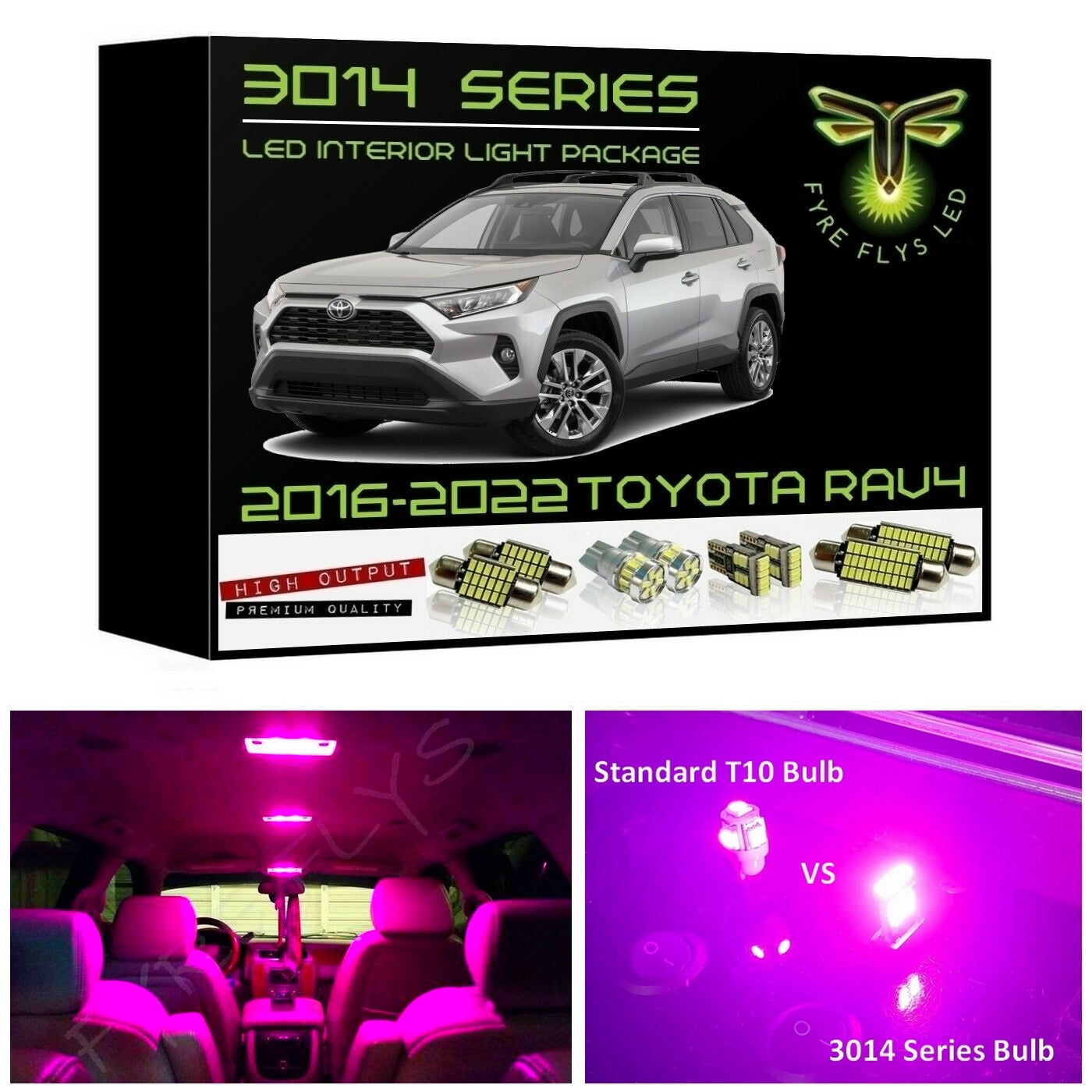 Complete LED interior light kit for 2016-2022 Toyota RAV4 – Fyre Flys