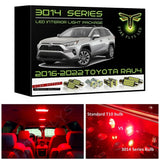 2016-2022 Toyota RAV4 Super Bright 3014 Series LED interior light kit