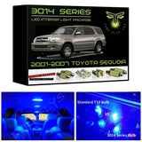 2001-2007 Toyota Sequoia Super Bright 3014 Series LED interior light kit