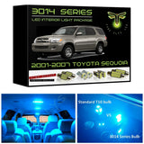 2001-2007 Toyota Sequoia Super Bright 3014 Series LED interior light kit