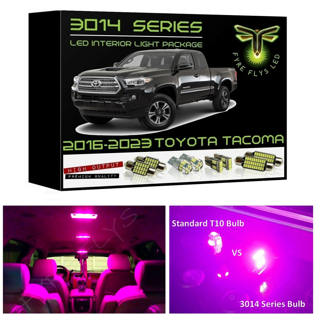 2016-2023 Toyota Tacoma Super Bright 3014 Series LED interior light kit