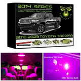 2016-2023 Toyota Tacoma Super Bright 3014 Series LED interior light kit