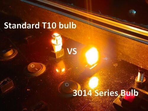 5 Piece LED cab roof clearance marker lights For Trucks 194 bulbs