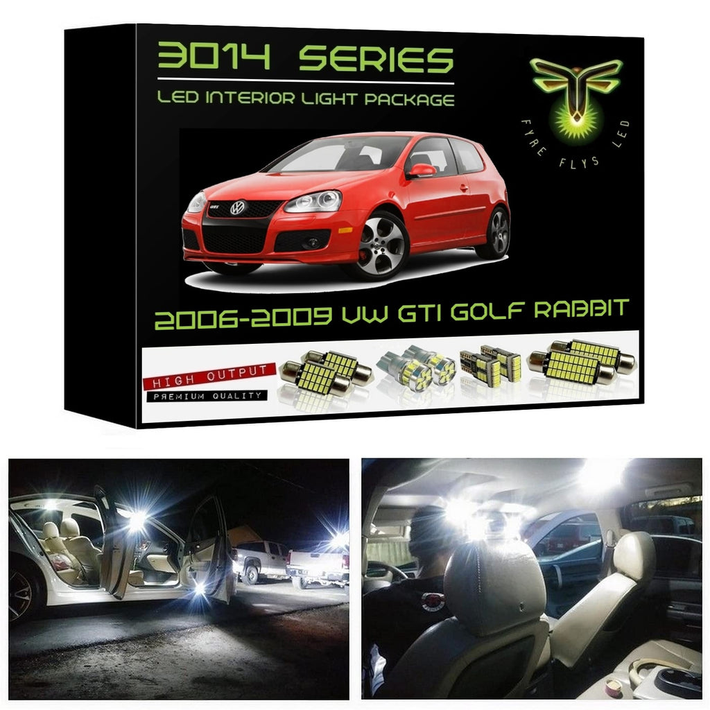 2006-2009 Volkswagen MK5 GTI/Golf/Rabbit LED interior light kit 3014 Series