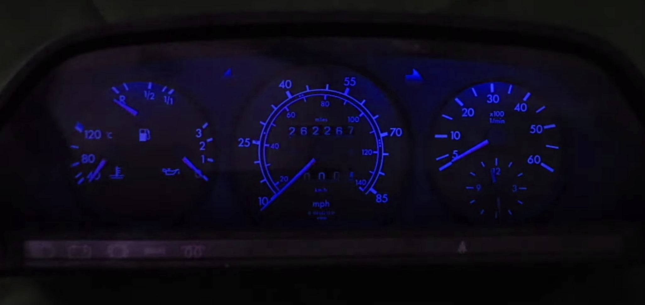 Gauge Cluster & Center Console LED Dashboard Light Bulbs for Mercedes Benz W123 Chassis