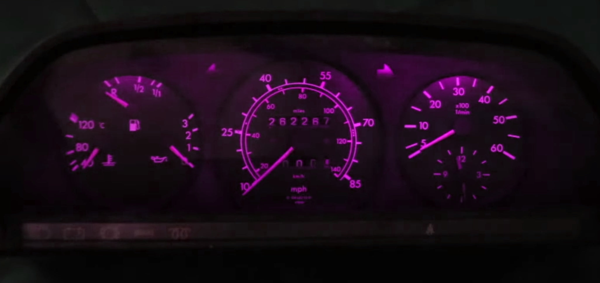 Gauge Cluster & Center Console LED Dashboard Light Bulbs for Mercedes Benz W123 Chassis