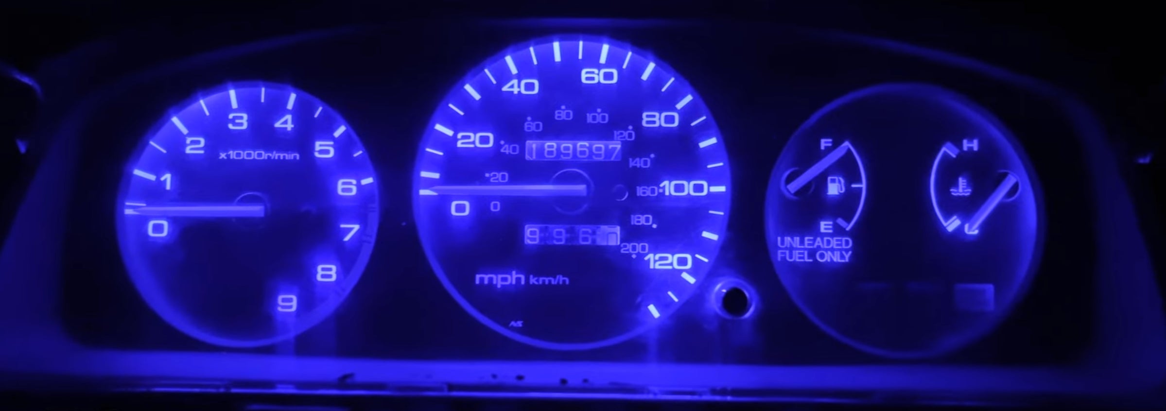 LED Speedo & HVAC Kit for 1992-1995 Honda Civic EG Gauge Cluster and climate controls Set