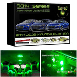 2017-2023 Hyundai Elantra Super Bright 3014 Series LED interior light kit