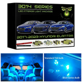 2017-2023 Hyundai Elantra Super Bright 3014 Series LED interior light kit