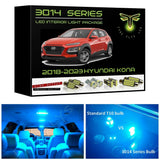 2018-2023 Hyundai Kona Super Bright 3014 Series LED interior light kit