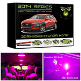 2018-2023 Hyundai Kona Super Bright 3014 Series LED interior light kit