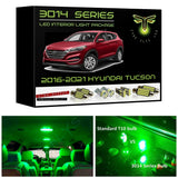 2016-2021 Hyundai Tucson Super Bright 3014 Series LED interior light kit