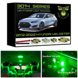 2012-2022 Hyundai Veloster Super Bright 3014 Series LED interior light kit