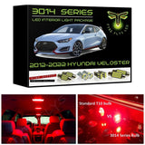 2012-2022 Hyundai Veloster Super Bright 3014 Series LED interior light kit