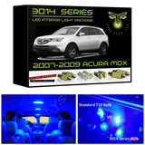 2007-2009 Acura MDX Super Bright 3014 Series LED interior light kit