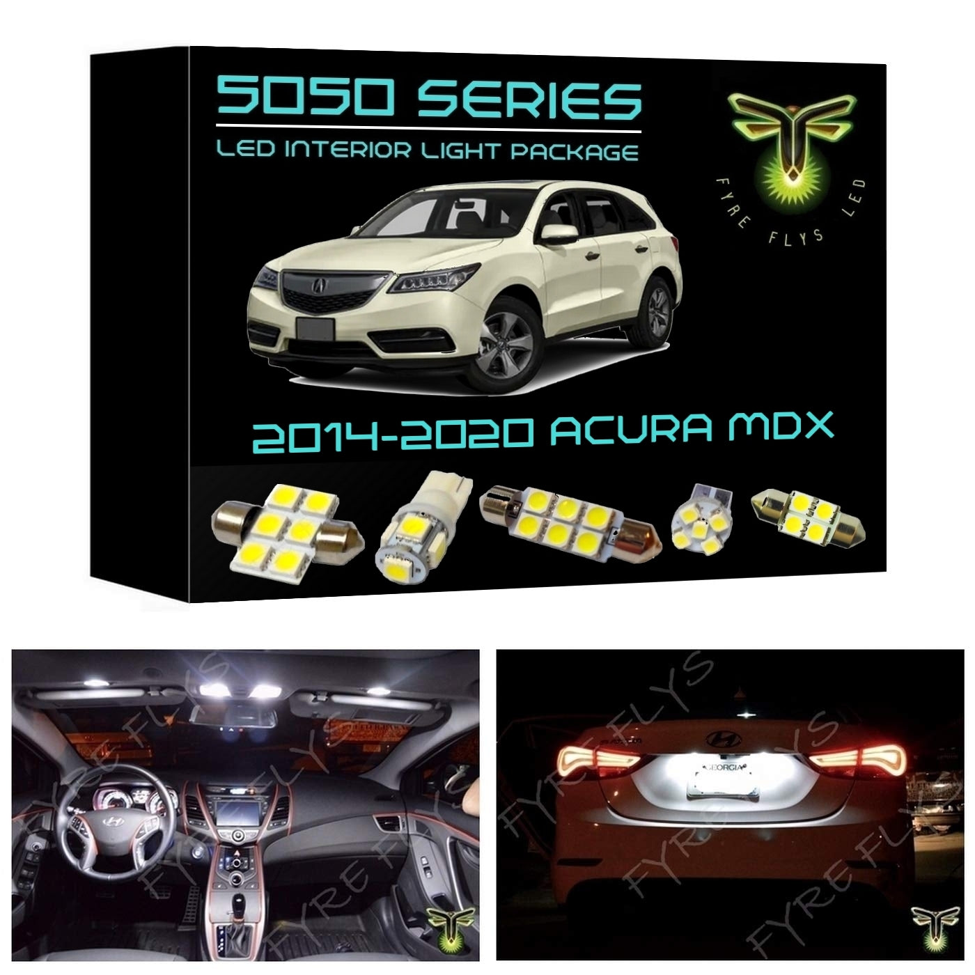 2014-2020 Acura MDX LED interior light kit 5050 Series