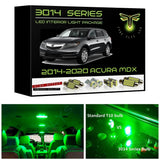 2014-2020 Acura MDX Super Bright 3014 Series LED interior light kit