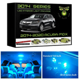 2014-2020 Acura MDX Super Bright 3014 Series LED interior light kit