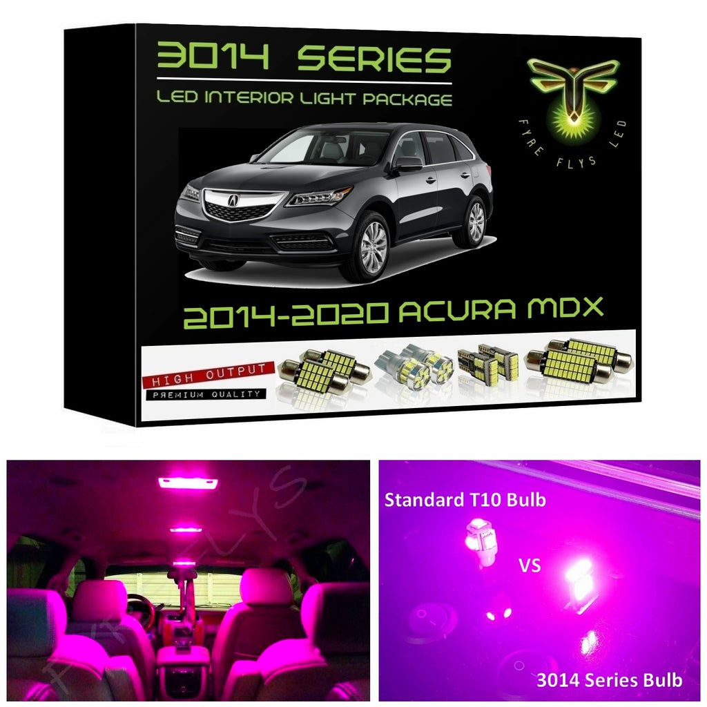 2014-2020 Acura MDX Super Bright 3014 Series LED interior light kit