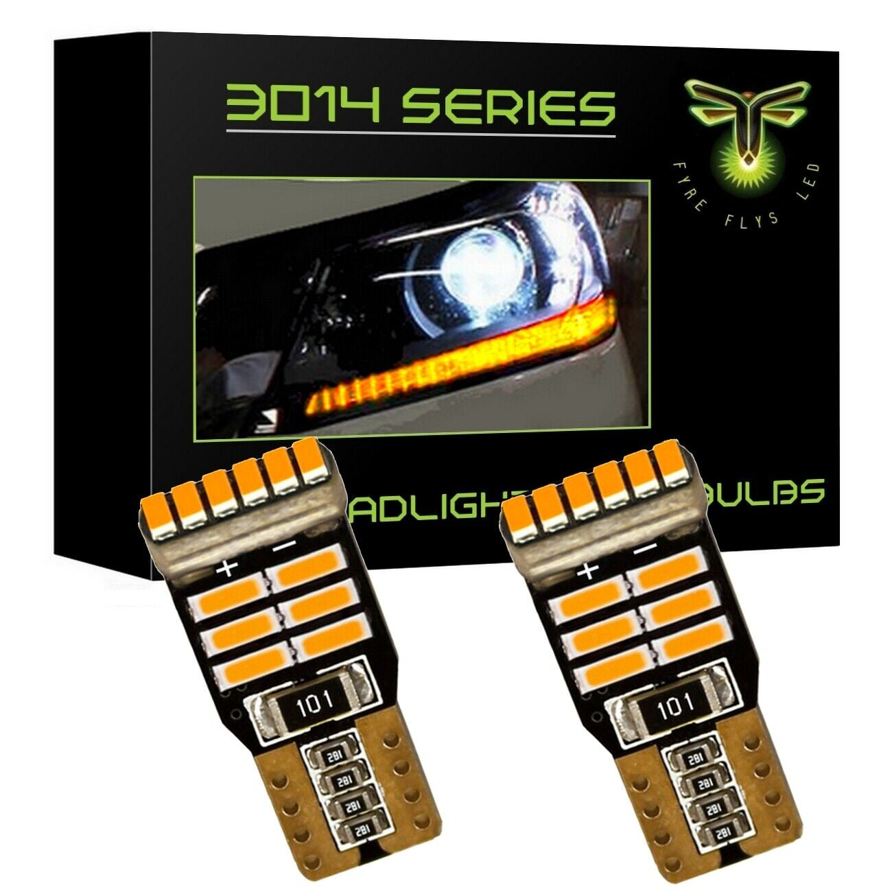 2013-2015 Honda Accord Super Bright 3014 Series LED Headlight DRL Strip Bulbs