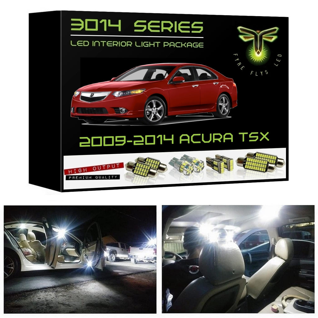 2009-2014 Acura TSX Super Bright 3014 Series LED interior light kit