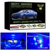 2009-2014 Acura TSX Super Bright 3014 Series LED interior light kit