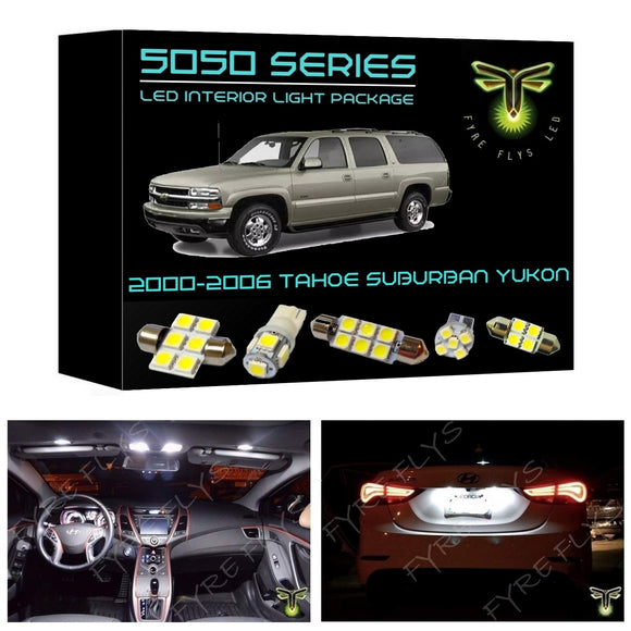 2000-2006 Chevy Chevrolet Suburban Tahoe / GMC Yukon LED interior light kit 5050 Series