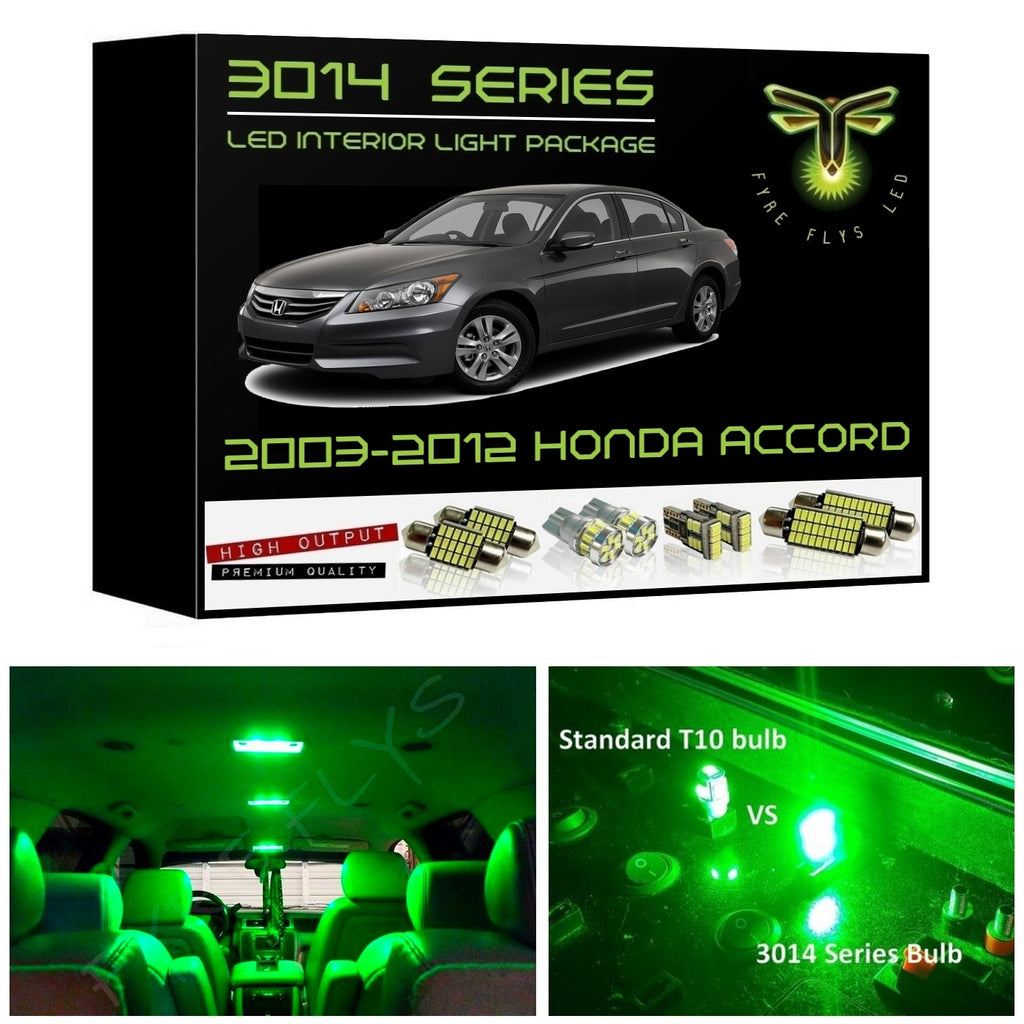 2003-2012 Honda Accord Super Bright LED interior light kit 3014 Series
